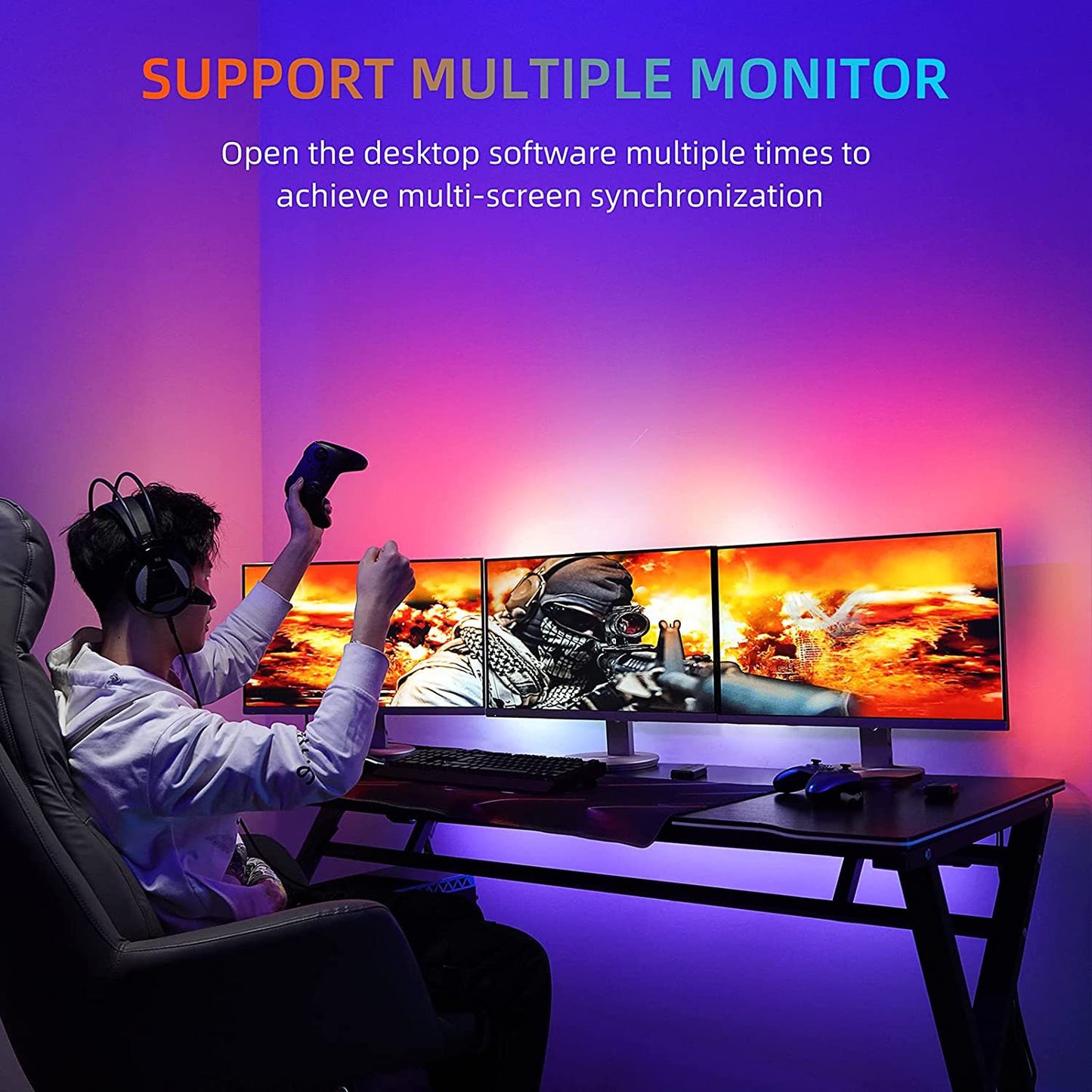 PC Monitor Synced LED Light Strip